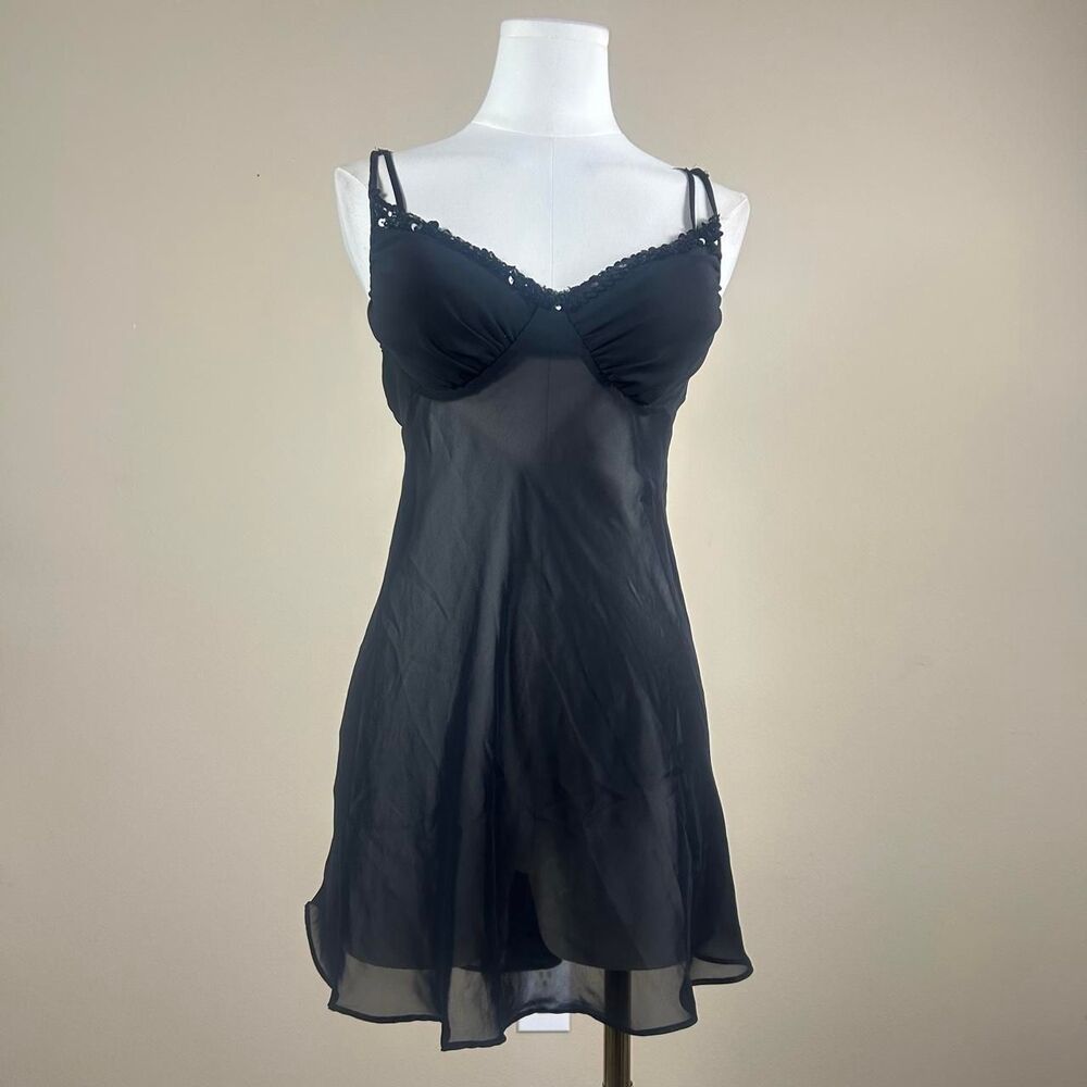 Enchanting Sequin Detail Slip Dress